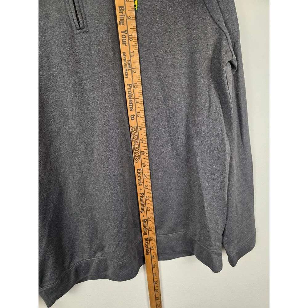 Masters Tech Mens Large Gray Heather Pima Cotton Quarter Zip Pullover MT7315-006
